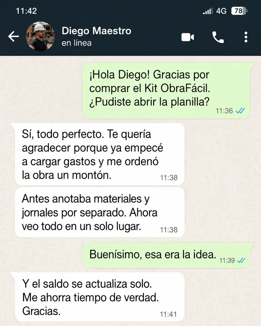 Testimonio de Diego Maestro sobre Kit ObraFácil